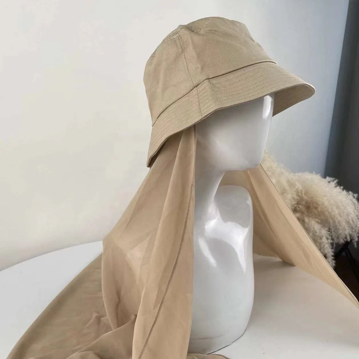 Bucket chiffon hat ( accessories )