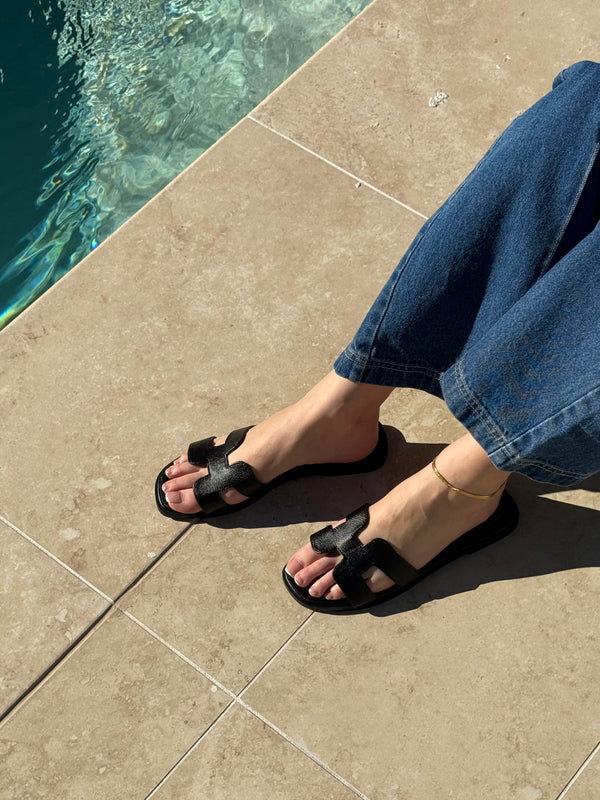 H Sandals (Black)