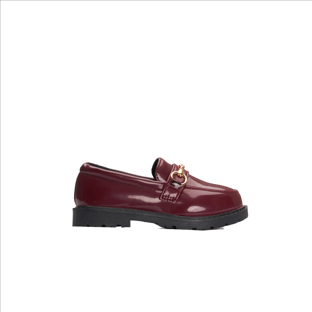 Shop Kid Shoes; Burgundy Cucca Flats Online | Hazaari – Hazaari